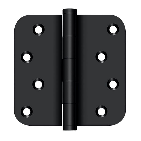 Deltana DSB4R519-RZ 4″ x 4″ x 5/8″ Radius Zig-Zag Hinge, Black Finish