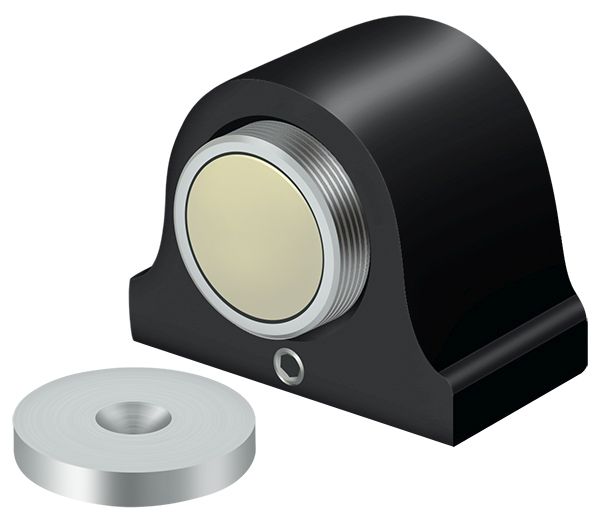 Deltana DSM125U19 Black Magnetic Dome Stop