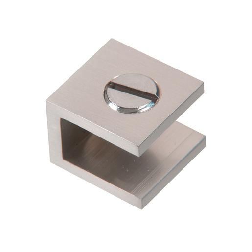 CRL EH23 Brushed Nickel Set Screw Clamp for 3/16″ to 1/4″ Glass – 10 Pack