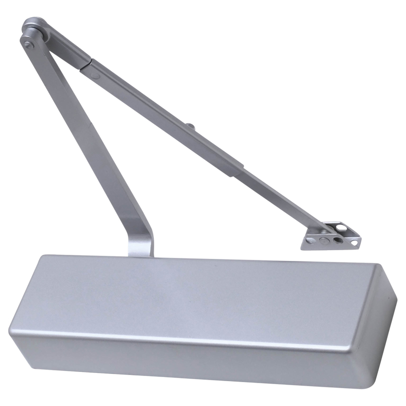 Falcon Lock SC71ARWPAAL Heavy Duty Surface Door Closer with Regular Parallel Arm, Aluminum Finish