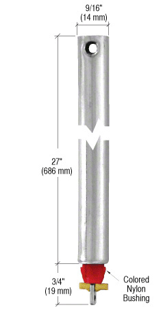 CRL FJ2720 27″ Tubular Spiral Non-Tilt Window Balance with Red Bushing
