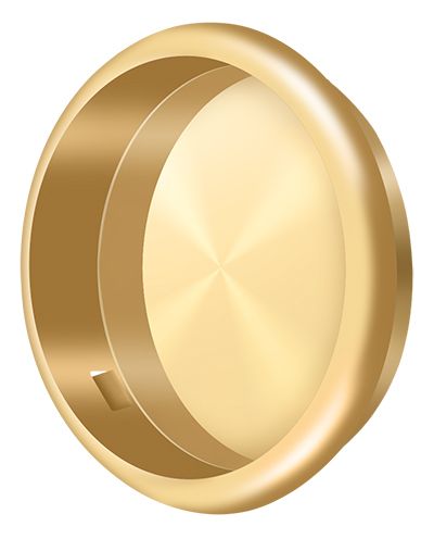 Deltana FP221RCR003 Round Flush Pull, 2.5″ Diameter, PVD Polished Brass