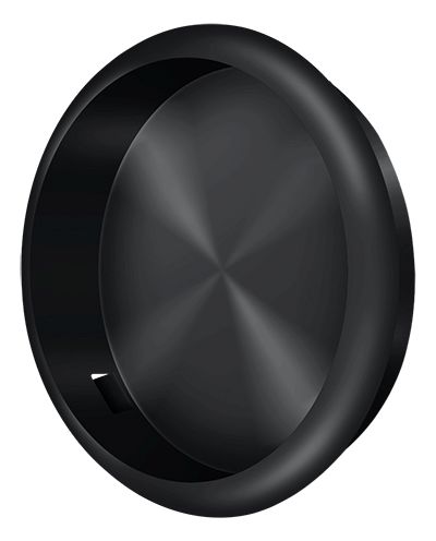 Deltana FP221RU19 Round Flush Pull, 2.5″ Diameter, Black Finish