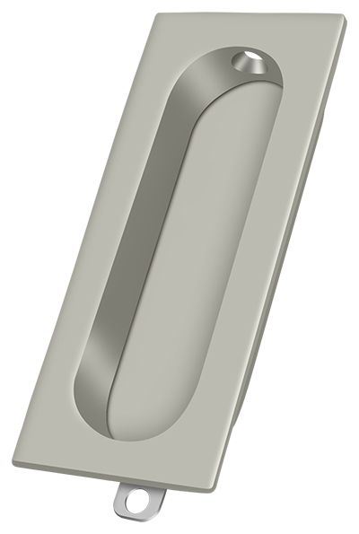 Deltana FP222U15 Brushed Nickel Rectangle Flush Pull, 3-1/8″ x 1-3/8″ x 1/2″