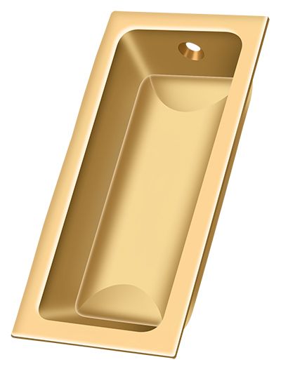 Deltana FP227CR003 Large Flush Pull 3-5/8″ x 1-3/4″ x 1/2″, PVD Polished Brass
