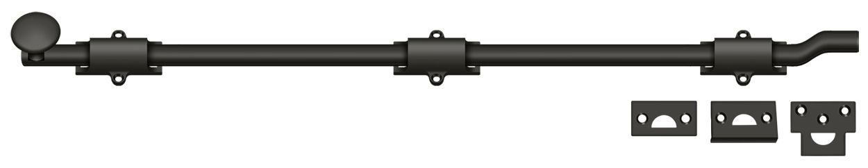 Deltana FPG2610B 26″ HD Surface Bolt with Offset, Oil-Rubbed Bronze