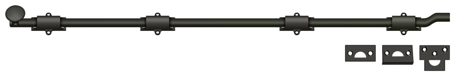 Deltana FPG4210B 42″ HD Surface Bolt with Offset, Oil-Rubbed Bronze