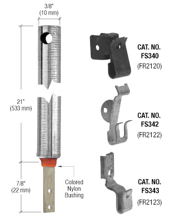 CRL FR2120 3/8″ 2120 Non-Tilt Spiral Balance with FS340 Clip