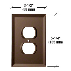 CRL GMP2B Bronze Duplex Plug for Glass Mirror Plate