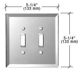 CRL GMP8G Gray Double Toggle Glass Mirror Plate