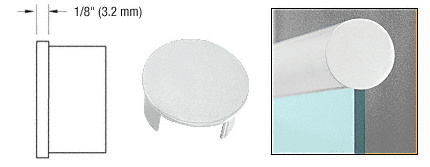CRL GR19ECM Aluminum Mill End Cap for 1.9″ Railing