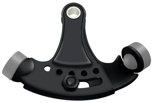 Deltana HPA69U19 Adjustable Hinge Pin Stop – Hinge Mounted, Black Finish