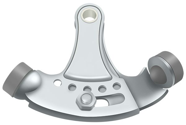 Deltana HPA69U26 Adjustable Hinge Pin Stop – Hinge Mounted, Polished Chrome