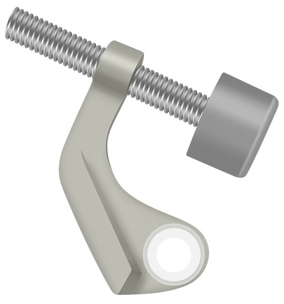 Deltana HPH89U15 Brushed Nickel Hinge Pin Stop for Brass Hinges