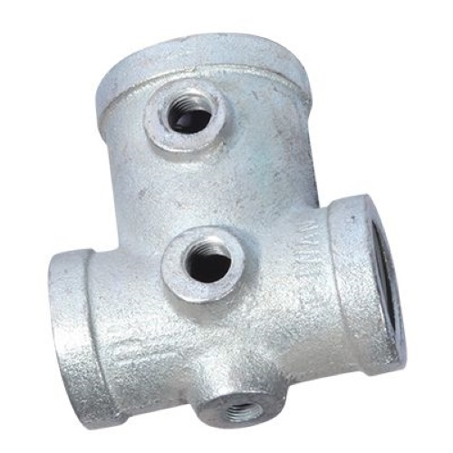 Merrill IAT100B 1-1/4″ x 1″ x 1″ Galvanized Tank Tee with 1/8″ Drain Hole