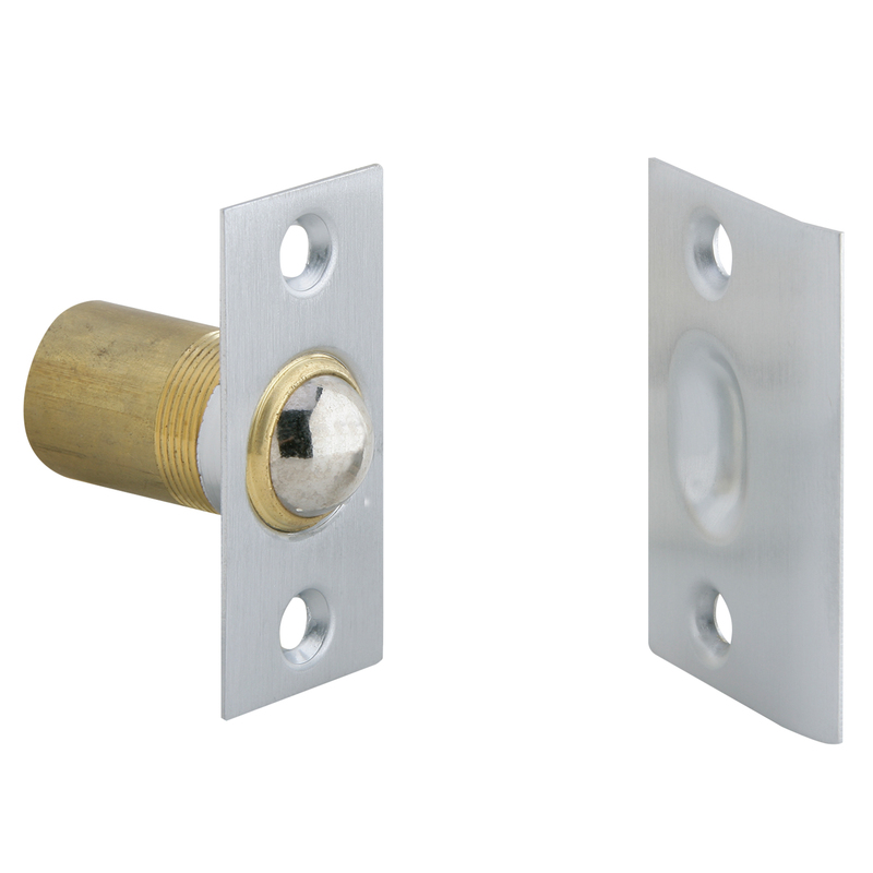 Ives 347B26D Brass Dual Adjustable Ball Catch – Satin Chrome Finish