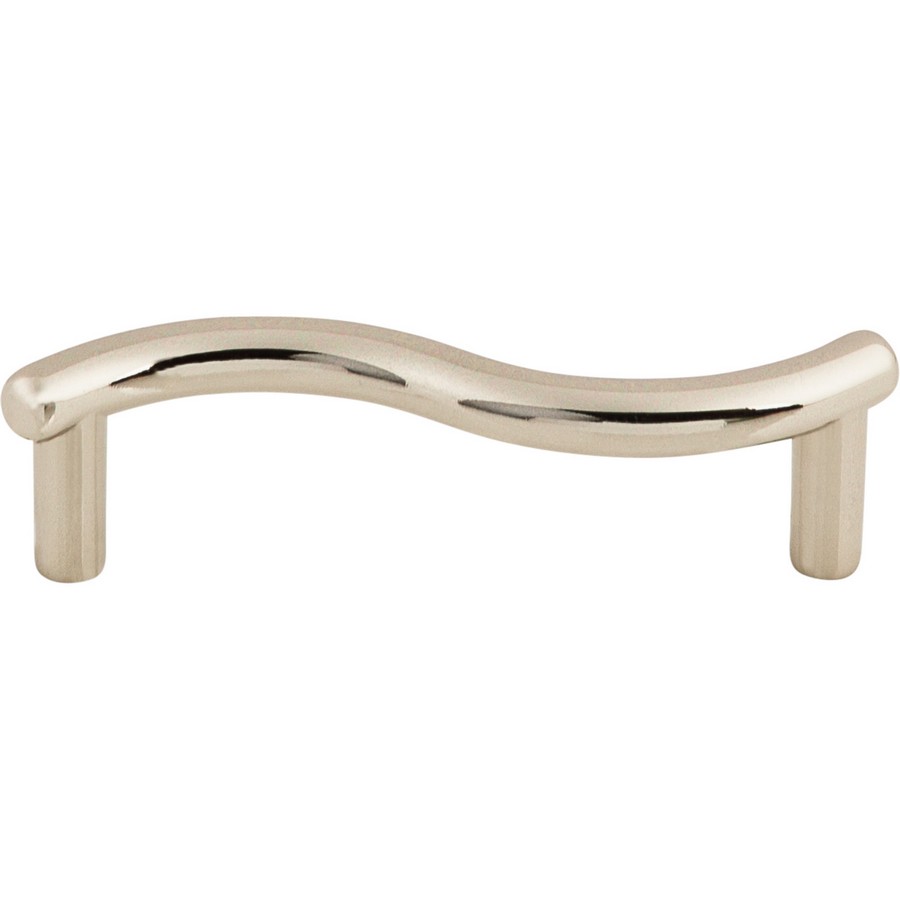 Nouveau Spiral Pull 3″ Center to Center Polished Nickel Top Knobs M1759