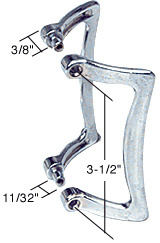 CRL M6029 Chrome Shower Door Handle Set