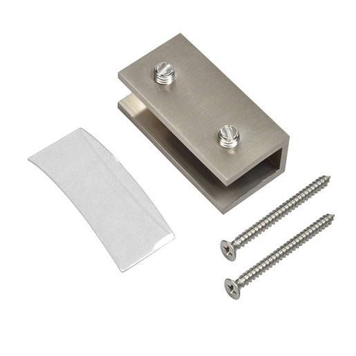 CRL NDC12BN Brushed Nickel No-Drill Clamp for 1/2″ Glass