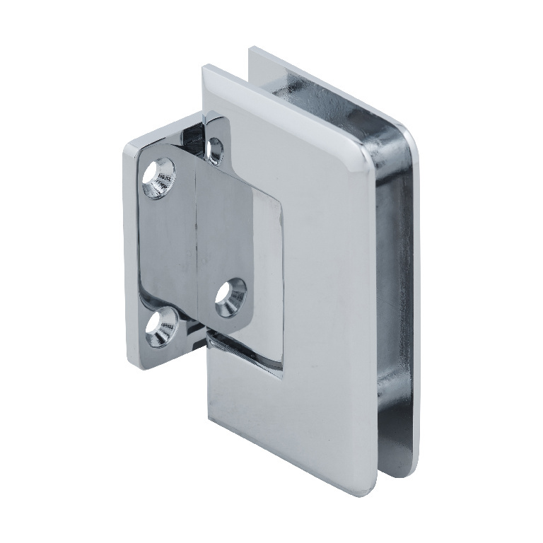 CRL P1N074CH Polished Chrome Pinnacle 074 Wall Mount Short Back Plate Hinge