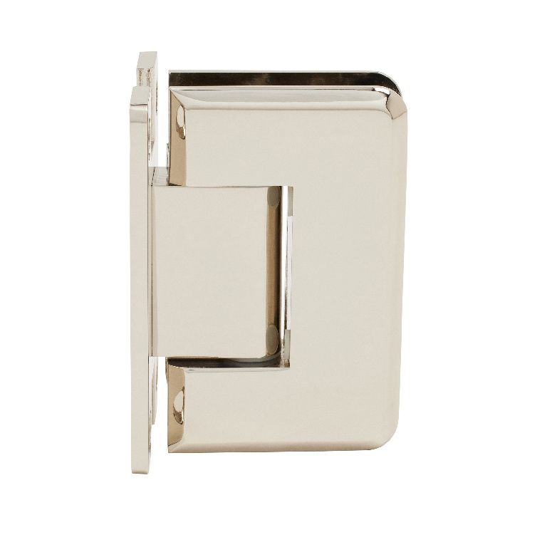 CRL P1N537PN Polished Nickel Pinnacle 537 5 Pre-Set Wall Mount ‘H’ Back Plate Hinge