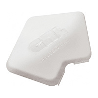 CRL PC135SW Sky White Rectangular AWS Post Cap for 135 Center Post