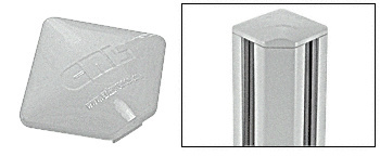 CRL PC9SS Silver Square AWS Post Cap for 90 Corner Post