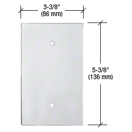 CRL PMP105 Clear Acrylic Mirror Plate – Single Blank