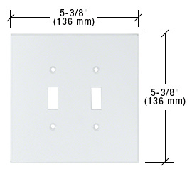 CRL PMP201 Clear Double Toggle Acrylic Mirror Plate