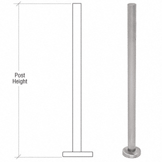 CRL PR42BBS Brushed Stainless 42″ Round Glass Clamp Railing Kit