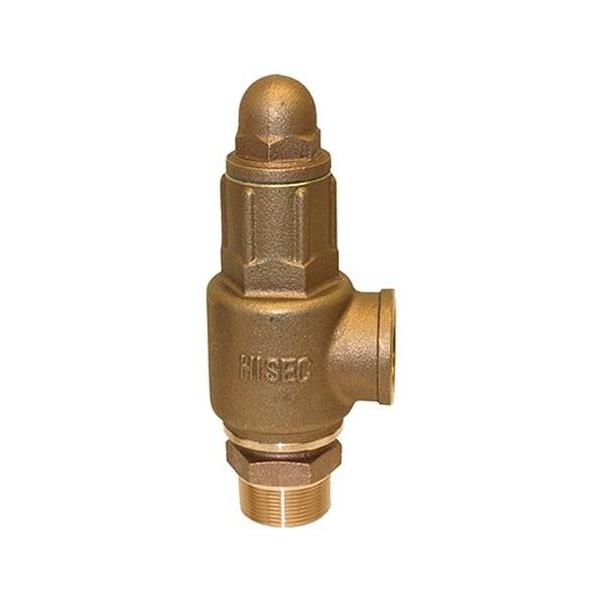 Merrill PRVHDNL150 1-1/2 MIP x 1-1/2 FIP Heavy-Duty No-Lead Pressure Relief Valve