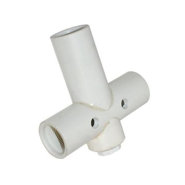 Merrill PVCHDT100 1″ Female Iron Pipe (FIP) PVC Tank Tee, 5″ Length, Schedule 120, (1) 1/2″ Drain Hole