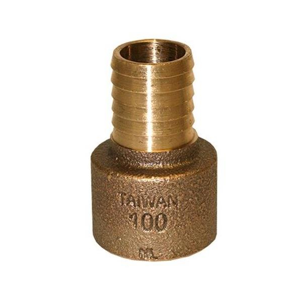 Merrill RBFANL100 1″ x 1″ Female Iron Pipe (FIP) No-Lead Bronze Female Adapter