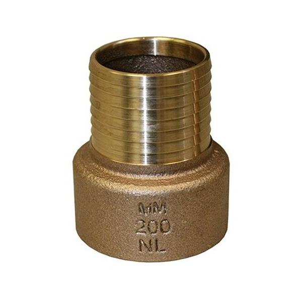 Merrill RBFANL200 2″ x 2″ Female Iron Pipe (FIP) No-Lead Bronze Female Adapter