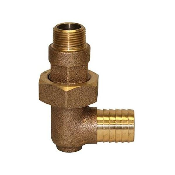 Merrill RGSEU751025 1″ x 3/4″ Male Iron Pipe (MIP) Red Brass Geo Thermal Union Adapter