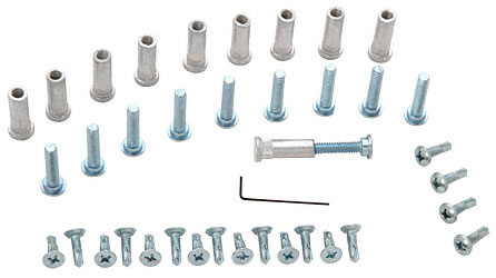 CRL RSP100A Satin Anodized Replacement Screw Pack for 100/150 Series Hinges