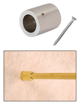 CRL S12BN Brushed Nickel Slim Wall Mount Fitting