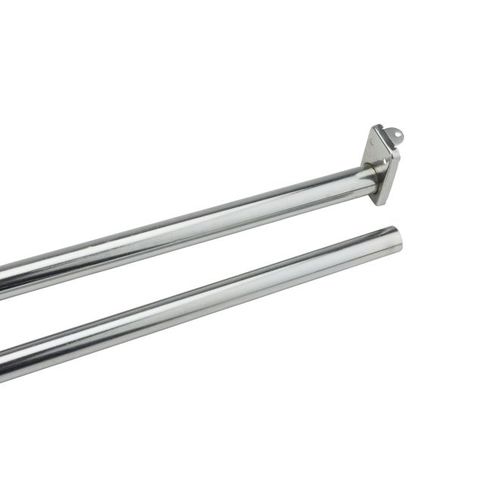 48-72 Inch Zinc Round Closet Rod – Adjustable Length For Versatile Storage