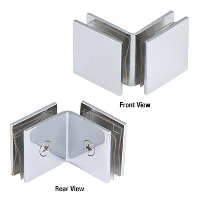 CRL SGC0F90CH Polished Chrome 90 Square Glass Clamp