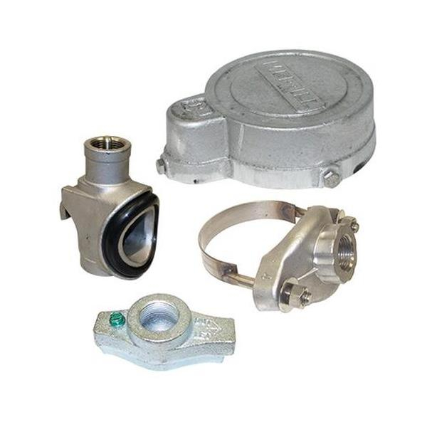 Merrill SMCK414VC SMCK 4″ x 1-1/4″ Stainless Steel Pitless Kit w/ VC Series Well Vent Cap