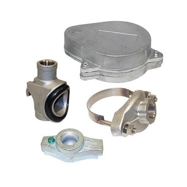 Merrill SMCK414WCOG SMCK 4″ x 1-1/4″ Stainless Steel Pitless Kit w/ WCO Series Well Watertight Cap w/ Ground