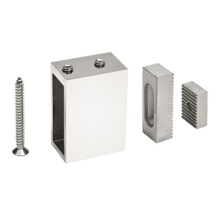 CRL SRSERF4WPS Polished Stainless Wall Track Holder for SRSER78PS Sliding System