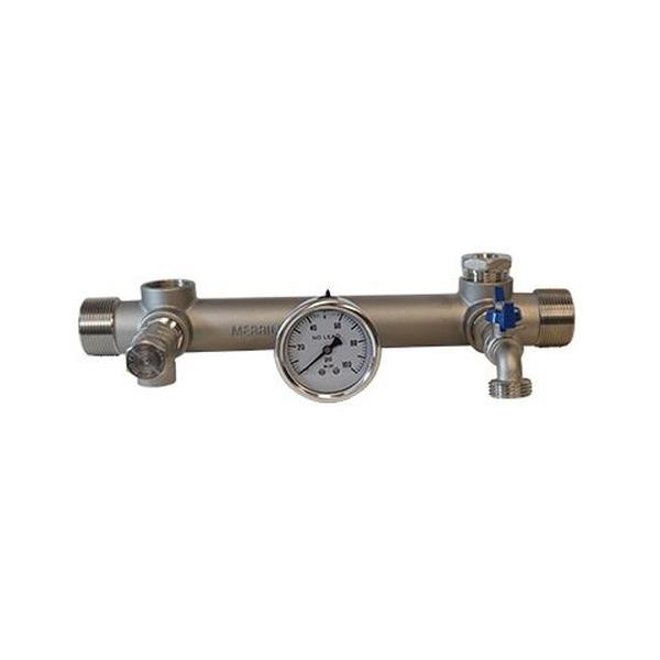 Merrill SSMK12510752 1-1/4″ x 1″ Stainless Steel Manifold Kit w/ 1″ x 1/2″ Bushing