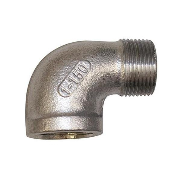 Merrill SSTEL100 1″ Female Iron Pipe (FIP) x 1″ Male Iron Pipe (MIP) Stainless Steel Street Elbow