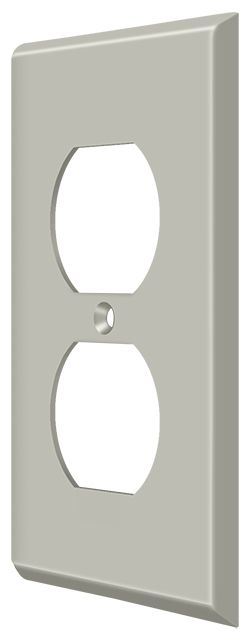 Deltana SWP4752U15 Brushed Nickel Double Outlet Switch Plate