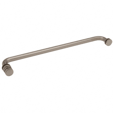 CRL TBCC18BN Brushed Nickel 18″ Towel Bar with Contemporary Knob