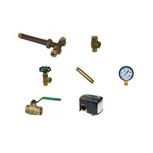 Merrill TPBNL1002UCB4 1″ No-Lead Brass Tank Tee Package w/ 40/60 Merrill Pressure Switch