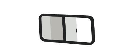 CRL VW8206 Universal Horizontal Sliding Window 21.25″ x 16.75″ with Reversible Trim Ring