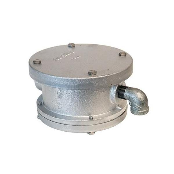 Merrill WC300 WC Series 3″ Internal Diameter x 4-1/2″ Outer Diameter Sanitary Watertight Cap w/ 1″ Conduit Tap, 1/2″ Vent