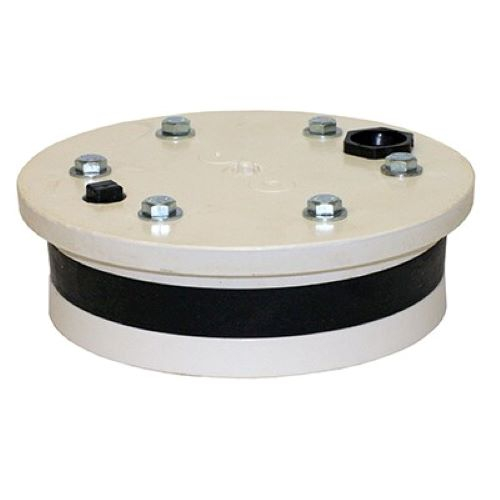 Merrill WS800000P 8″ x Blank WS Series Plastic Well Seal with 1″ Cable Tapping